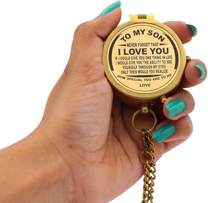Engraved Compass to Son