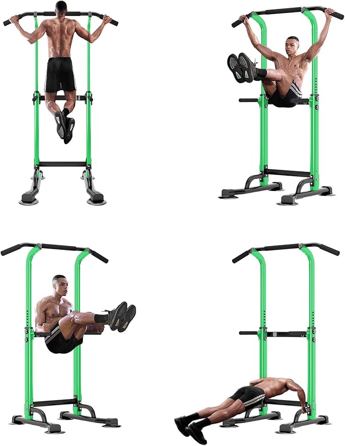 SogesPower Power Tower Dip Station Pull Up Bar