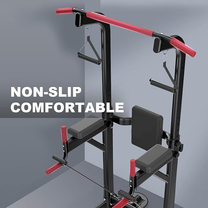 Power Tower Dip Station Pull Up Bar Exercise