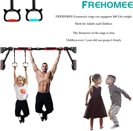 Professional Gymnastic Rings 440lbs/1600lbs,Home Fitness