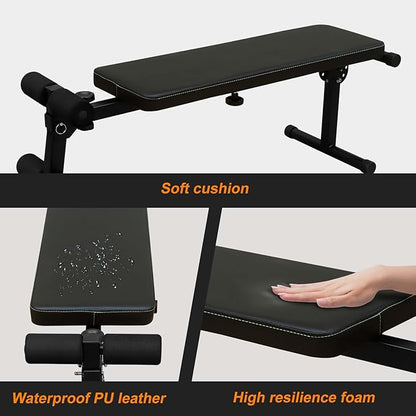 Power Tower with Bench Multifunctional Home Gym Pull