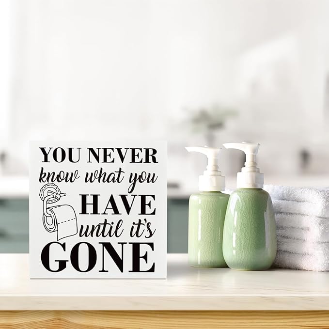 Bathroom Decor Sign