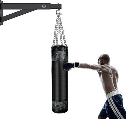 BeneLabel Wall Mount Heavy Bag Hanger, Heavy Duty Punching Bag Stand, Boxing Bag Bracket for Home Gym Indoor Outdoor, 800 LB Capacity