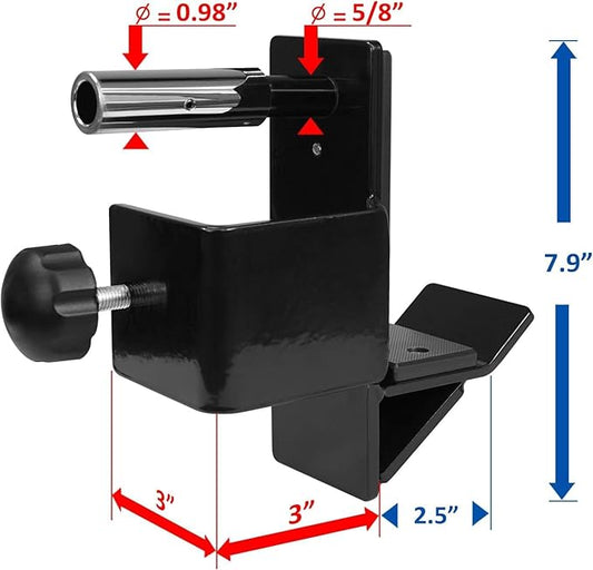 Yes4All Power Rack Attachment – J-Hook Barbell Fit 2x2 or 3x3 in