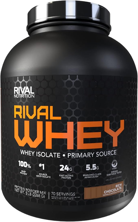 Rival Nutrition Rival Whey- Rich Chocolate 5lbs.