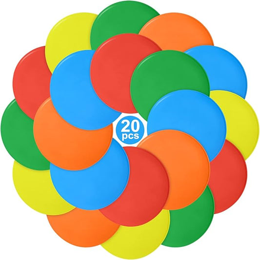 Spot Markers,9 Inch Anti-Slip Agility Spots Markers,10 Pcs