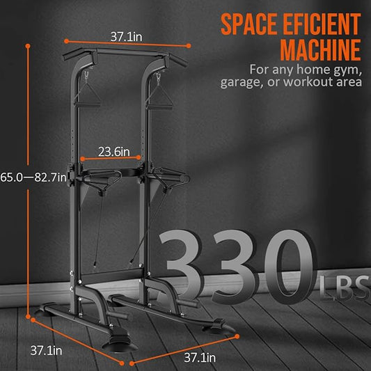 Power Tower Pull Up & Dip Station Multi-Function
