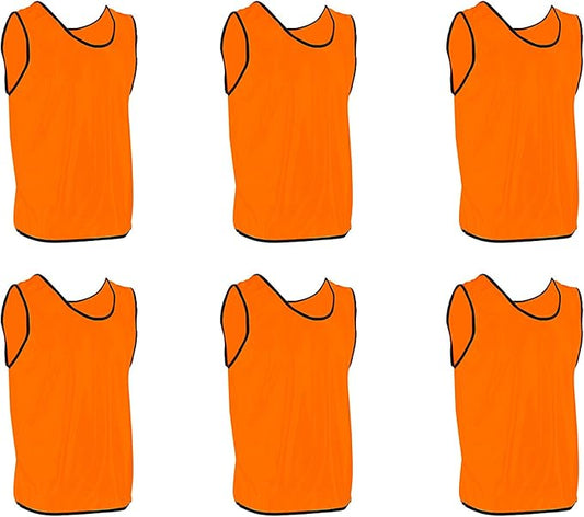 DALLX Pinnies Scrimmage Vests Team Practice Jersey for Child Youth Teen Lightweight