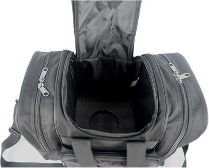 Bowling Bag for Single Ball - Single Ball Tote Bag with Padded Ball Holder - Fits a Single Pair of Bowling Shoes Up to Mens Size 14