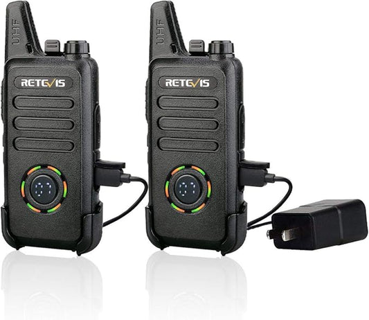 Retevis RT22S Walkie-Talkies Rechargeable Skiing(2 Pack)