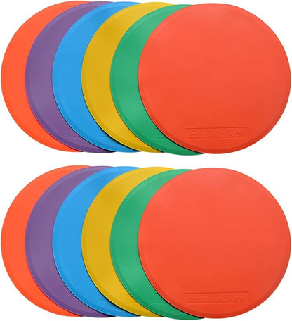 10inch Spot Markers 12pcs Floor Flat Field Cones