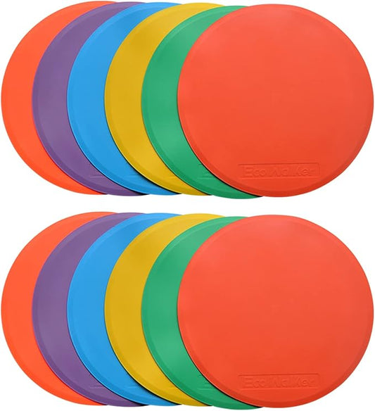 10inch Spot Markers 12pcs Floor Flat Field Cones