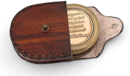 RII Solid Brass Compass Engraved Gifts for Men