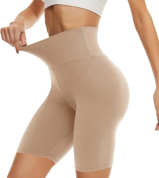 CAMPSNAIL Workout Biker Shorts Women - 3"/5"/8" High Waisted Tummy Control Spandex Booty Volleyball Shorts for Yoga Dance