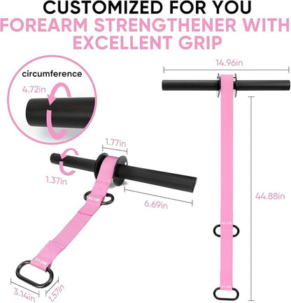 Forearm Strengthener and Wrist Roller 43.3 inch 51.2 inch