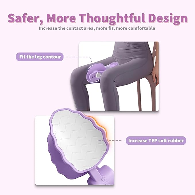 Thigh Master, Hip Trainer Exercise Equipment, Pelvic Floor 360° Rotation,