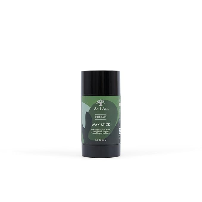 As I Am Rosemary Hair Wax Stick - 2.6 Oz - with Melatonin, Biotin & Ceramide