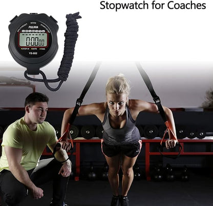 Sports Stopwatch Timer Single Lap Split Digital Stopwatch