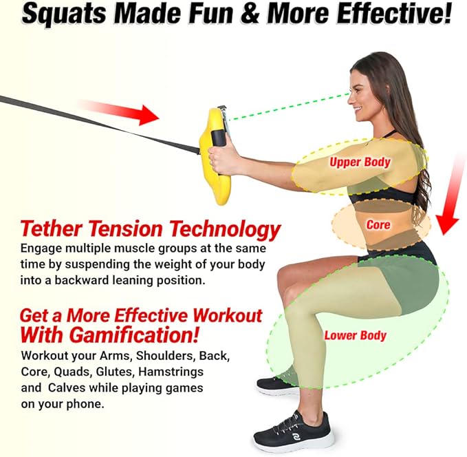 STEALTH Squat Trainer - Home Fitness Equipment &