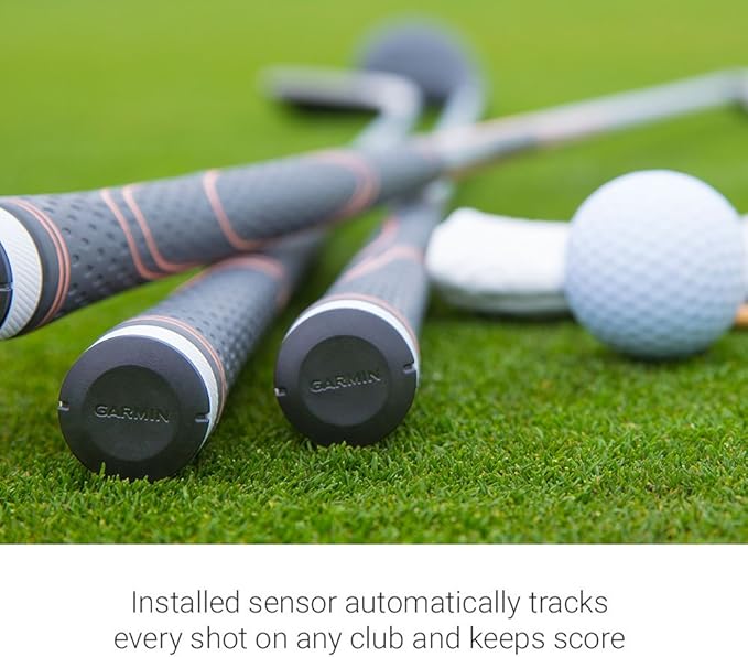 Garmin Approach S70 Golf Smartwatch | AMOLED Display | Shot Execution/Putt Alignment | Golfing System with Approach CT10 Starter Kit, Club Tracking System (3 Sensors) and Signature Stand Power Bundle