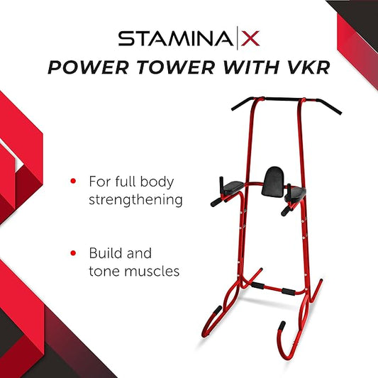 Stamina Power Tower - Dip Bar Pull Up 250 lbs
