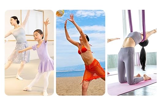 YYaaloa Knee Pads Sponge Knee Brace Breathable Flexible Elastic Knee Support for Volleyball, Dancing, Football, Yoga, Basketball, and Skating (Medium, Pink,Beige,Black)