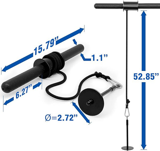 Yes4All Wrist and Forearm Blaster - Wrist Roller 1-inch Standard 2-inch Olympic