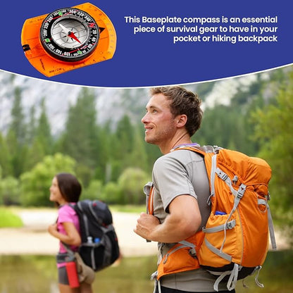 Orienteering Compass - Hiking Backpacking Compass - Advanced