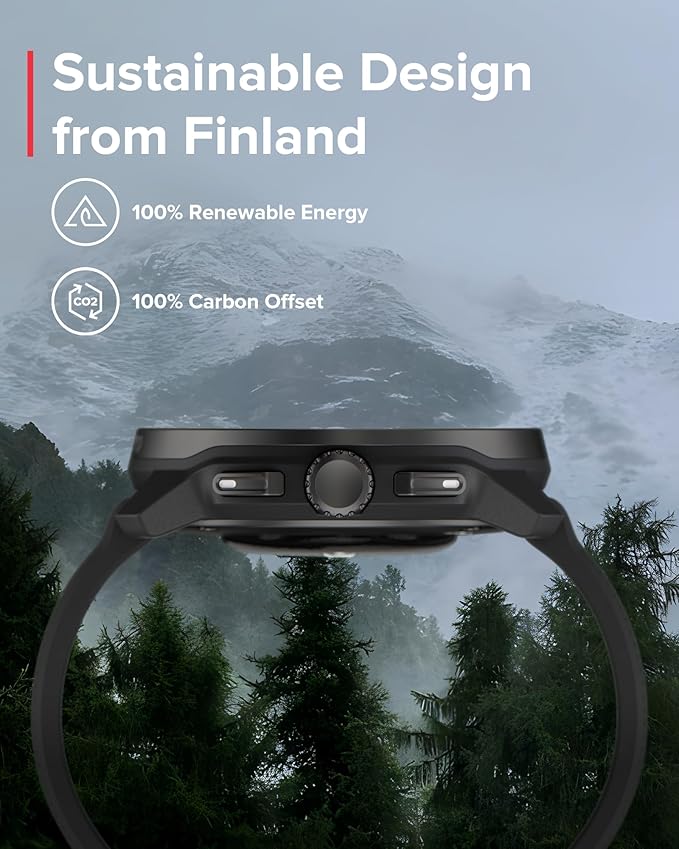 SUUNTO Race S GPS Sports Watch, 1.32" AMOLED Touchscreen w/Crown, 13 Days Battery Life, Training & Sleep Health Tracking, Dual-GNSS, 32GB Global Offline Maps, Lightweight for Running, All Black