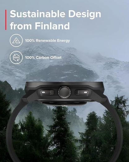 SUUNTO Race S GPS Sports Watch, 1.32" AMOLED Touchscreen w/Crown, 13 Days Battery Life, Training & Sleep Health Tracking, Dual-GNSS, 32GB Global Offline Maps, Lightweight for Running, All Black