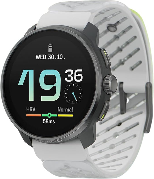 SUUNTO Race S GPS Sports Watch, 1.32" AMOLED Touchscreen w/Crown, 13 Days Battery Life, Training & Sleep Health Tracking, Dual-GNSS, 32GB Global Offline Maps, Lightweight for Running, Ti Canary