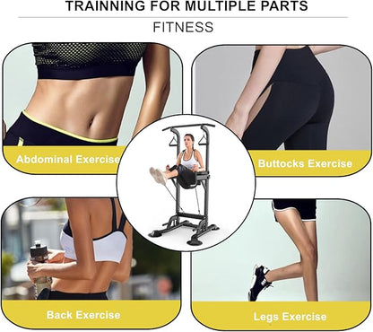 Power Tower Dip Station Pull Up Bar Exercise