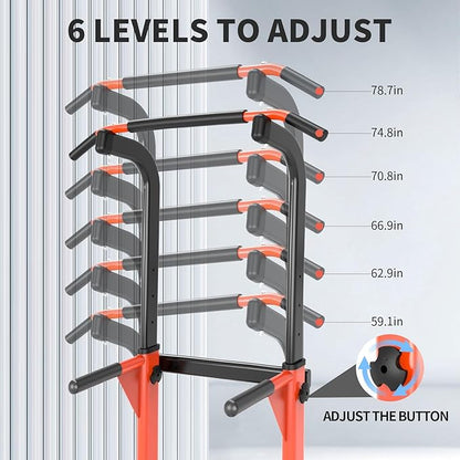 Pull Up Dip Station For Home Gym Strength 330LBS T055CDC T055CDC