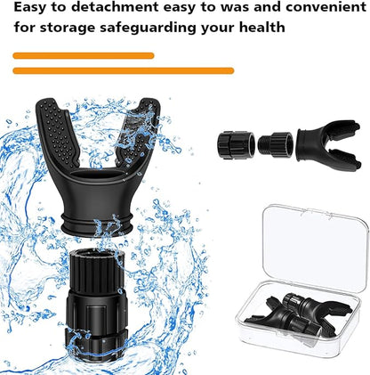 Portable Breathing Trainer Fitness,2pcs Black