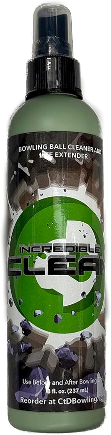 Creating the Difference Incredible Clean Kit | Bowling Ball Cleaner and Life Extender | Strongest Formula Available | Includes 8 oz Bottle Plus a Trucut Scuff Mark Remover & 10 DurablenX Towels