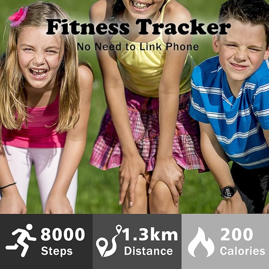 Kids Watches for Girls Boys Digital Sport Watch with Step Counter Pedometer Vibration Alarm Clock, No App Waterproof Fitness Tracker Kids Watch Boys Girls Teens Students Ages 5-16