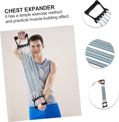 Kisangel 1pc Spring Chest Expander Arm Strength Exercise 5 Springs