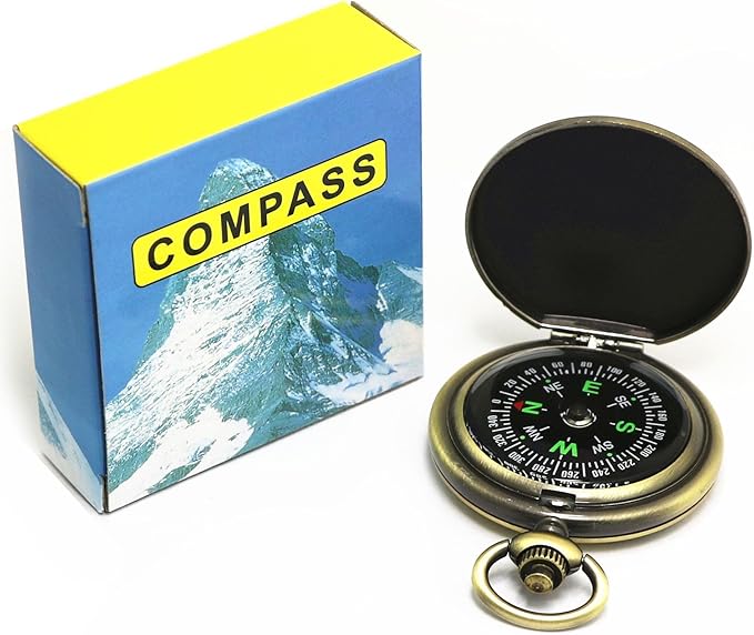 Multifunctional Antique Classic Compass Navigation Compass Hiking Compass