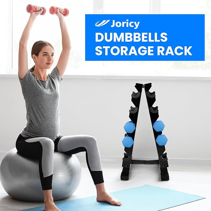 Dumbbell Weight Rack Stand Only - 260 LBS Weights Capacity, A-Frame Dumbbell Weight Rack Dumbbells Storage Racks for Dumbbells Weights Organizer Stand for Home Gym, Black