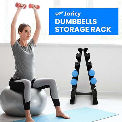 Dumbbell Weight Rack Stand Only - 260 LBS Weights Capacity, A-Frame Dumbbell Weight Rack Dumbbells Storage Racks for Dumbbells Weights Organizer Stand for Home Gym, Black
