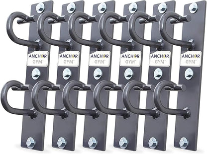 Anchor Gym PRO Training Station with 6 Workout Wall Mounts for Home Fitness Gyms (Wood Screws Included)