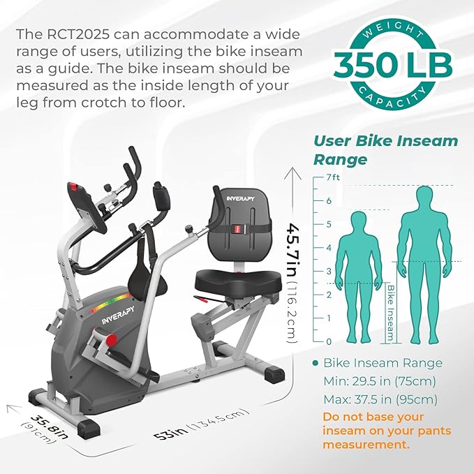 by Innova RCT2025 Recumbent Cross Trainer with Swivel