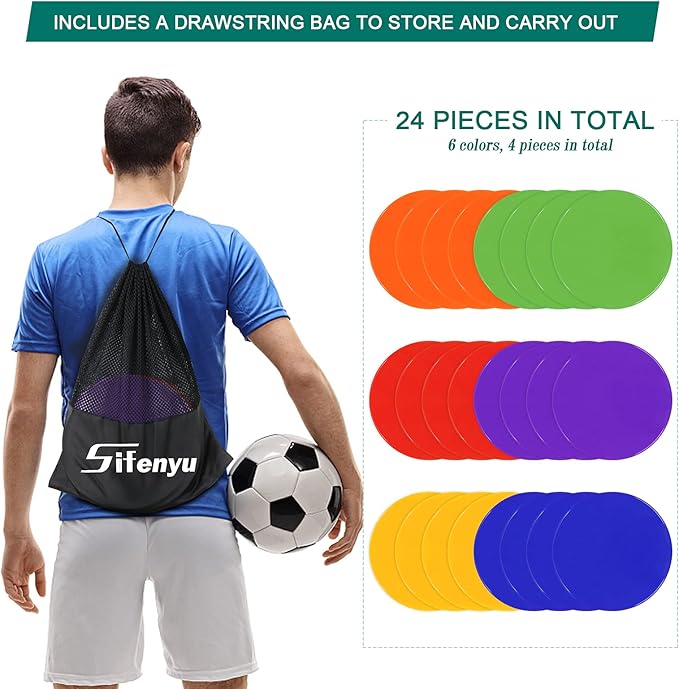 Spot Markers 9inch 30Pcs 36Pcs Rubber Agility Dots