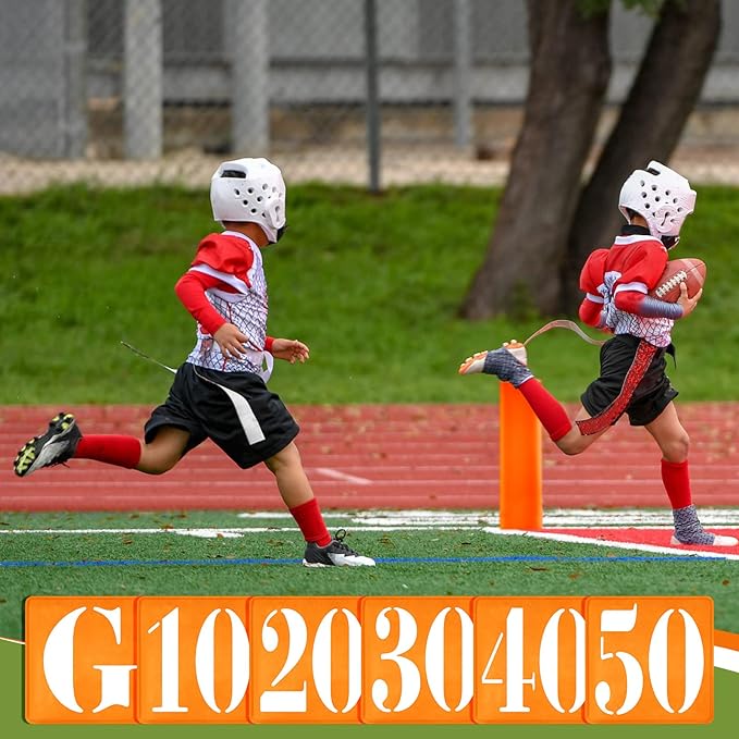 16 Pcs Football Yard Markers Set Include 11 4 Weighted