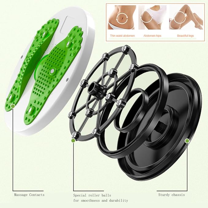 Twister/Ab Twister Board for Exercise Waist Twisting Disc (12 in)