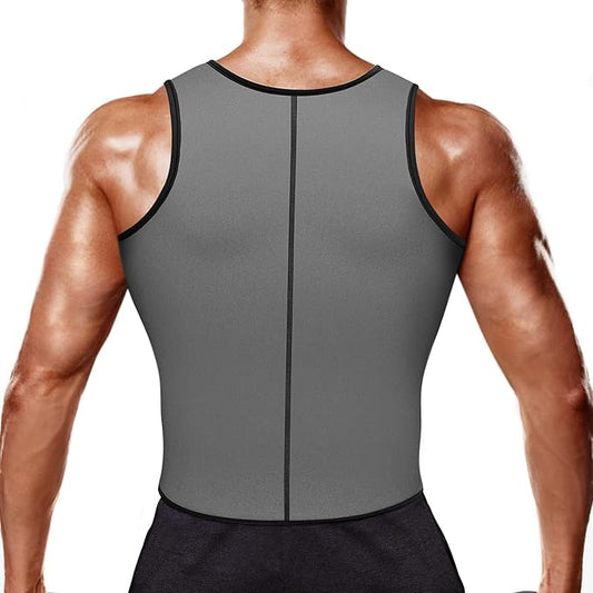 Sweat Vest for Men Neoprene Sauna Suit Corset Waist Trainer Workout Tank Tops Weight Loss Body Shaper Shirts