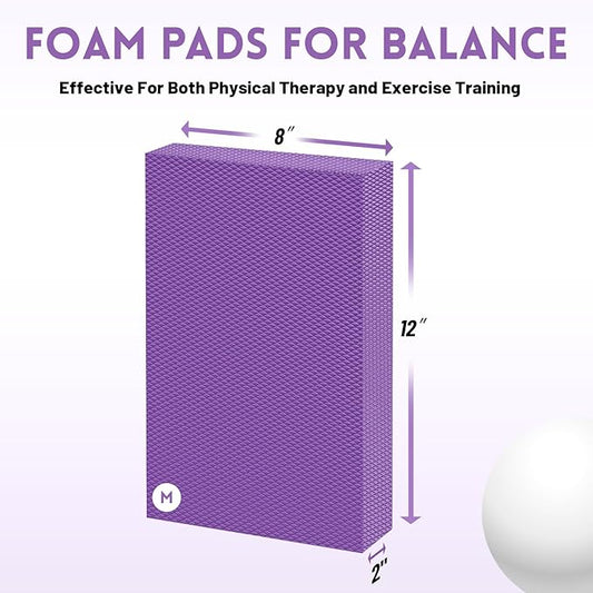 Balance Foam Pad, Balance Pads for Physical Therapy, Non-Slip Exercise Balance Board for Balance Workouts, Knee & Ankle Exercise, Core Balance and Strength Stability Training