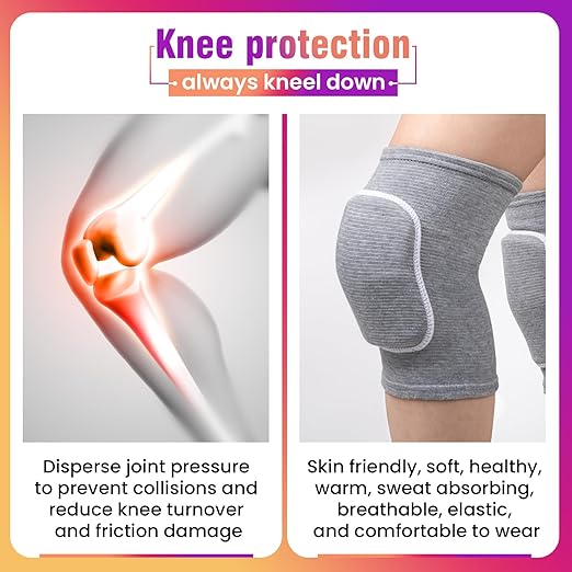 Volleyball Knee Pads,Knee Pads for Women,Men,Kids,Girls,Knee Brace for Basketball Volleyball Football Dance Yoga Tennis Running Cycling Workout Climbing (Gray, Small)