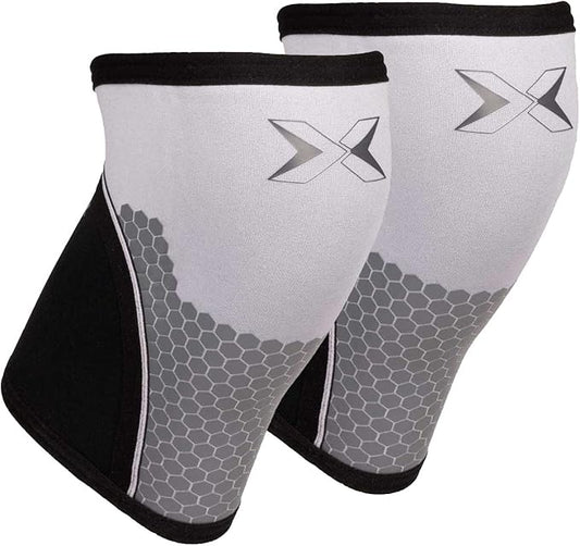 PICSIL Knee Sleeves 5&7mm (1 Pair) Support & Compression for Weightlifting, Powerlifting & Cross Training, Premium Protective Knee Pads for Comfort and Safety, Women & Men