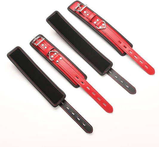 Sovyime Black Portable Exercise Spreader Bar with 4pcs